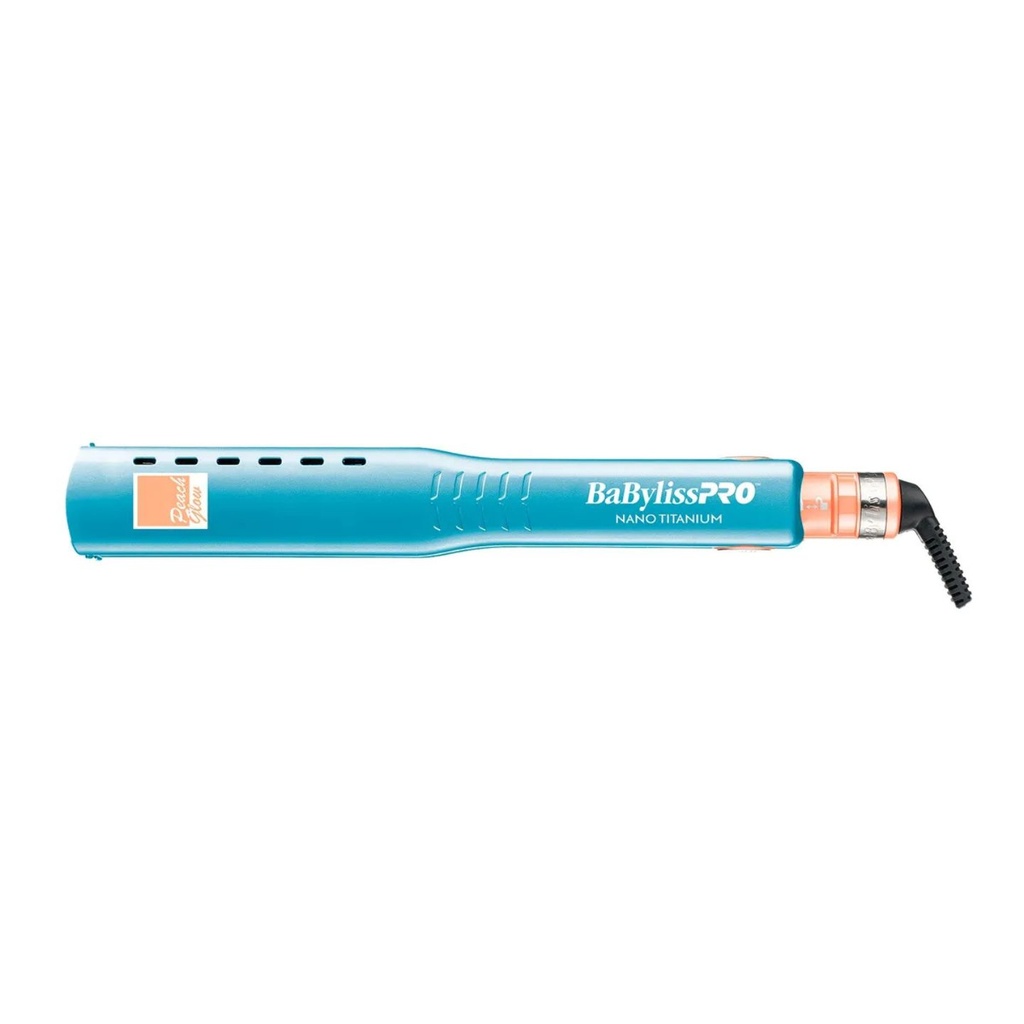 BaBylissPRO® Plancha PEACH GLOW VENTED 1 ½ Nano Titanium (AZUL Y MELOCOTON) 4093