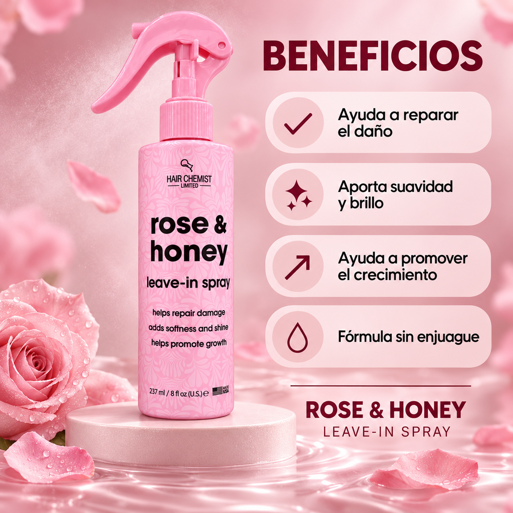 ROSE HONEY LEAVE IN SPRAY 8 oz.