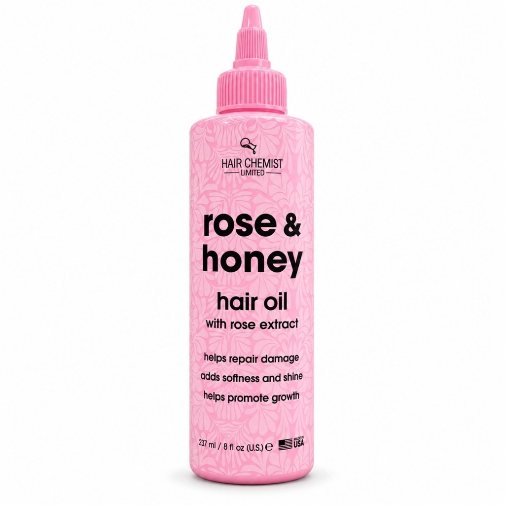 ROSE HONEY HAIR OIL 8 oz.