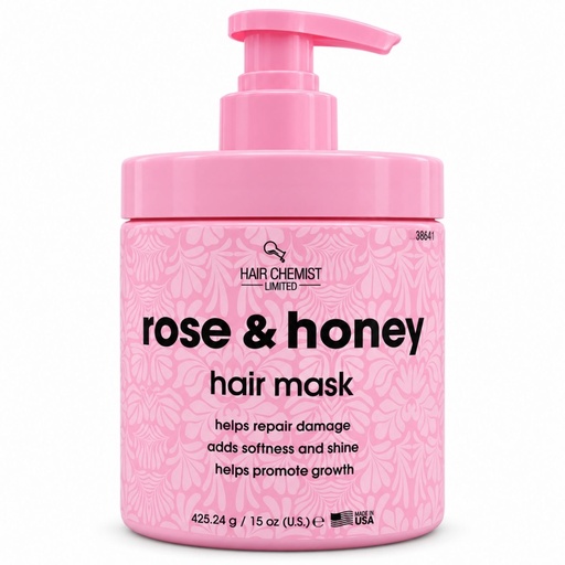 [H34RH15] ROSE HONEY HAIR MASK 15 oz.