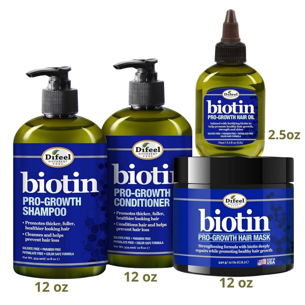 Biotin Pro-growth Sha12 + Con12 + Oil + Mask Kit