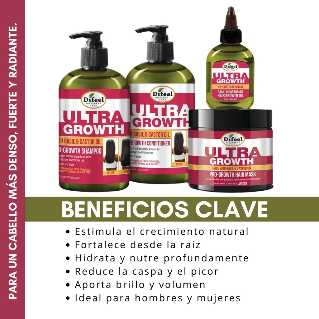 Ultra Growth 98% Nat Sha12 + Cond12 + Oil + Mask Kit