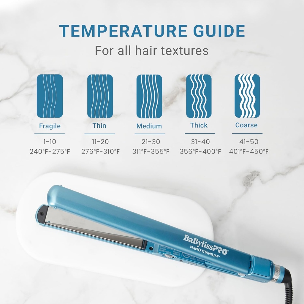 BaBylissPRO® Plancha Nano Titanium 1´ Ultra-Thin 4072