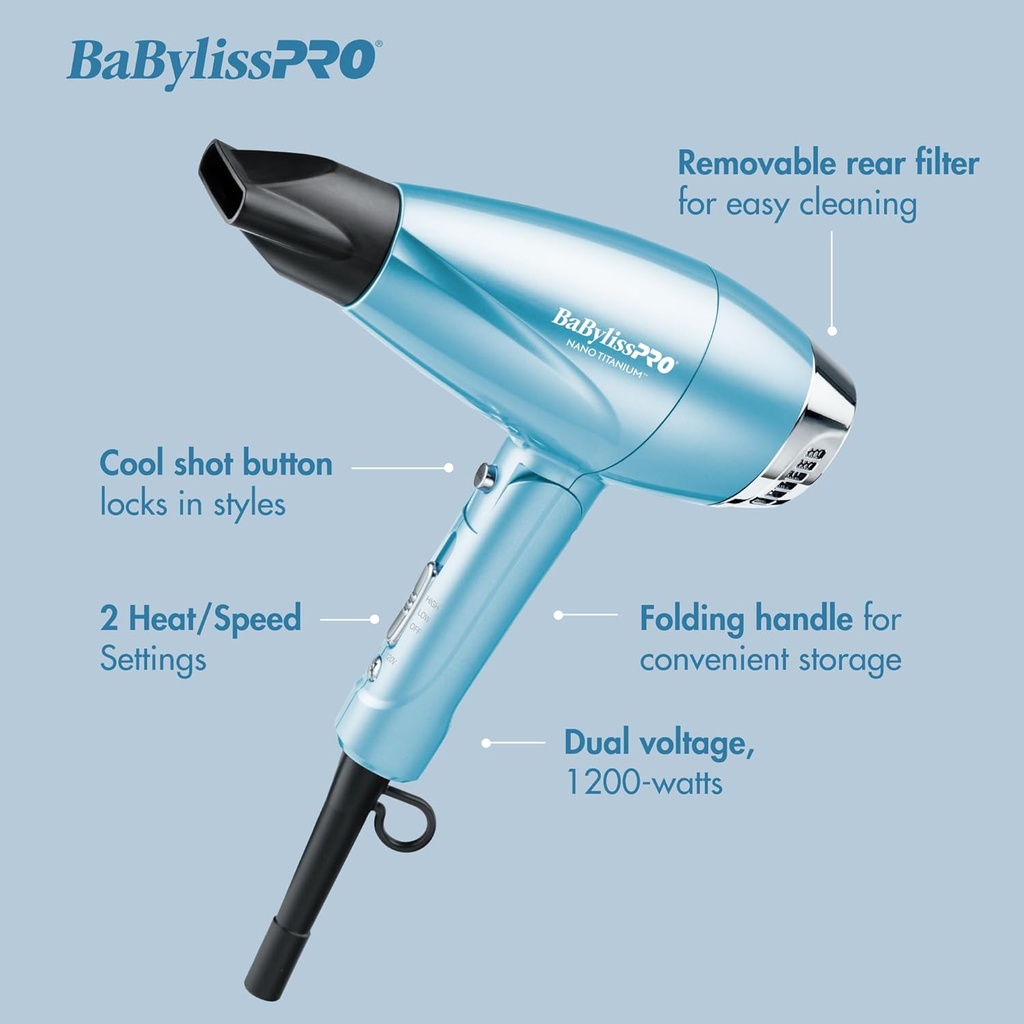 BaBylissPRO® Blower COMPACTO 1200W  TRAVEL