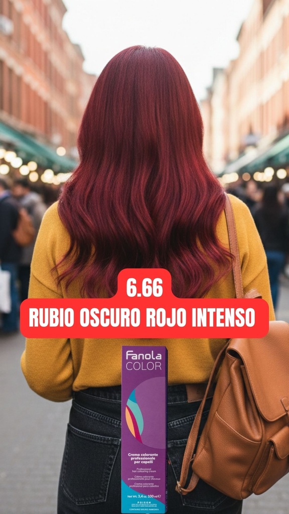 TINTE FANOLA 6.66 100ML ROJOS INTENSO