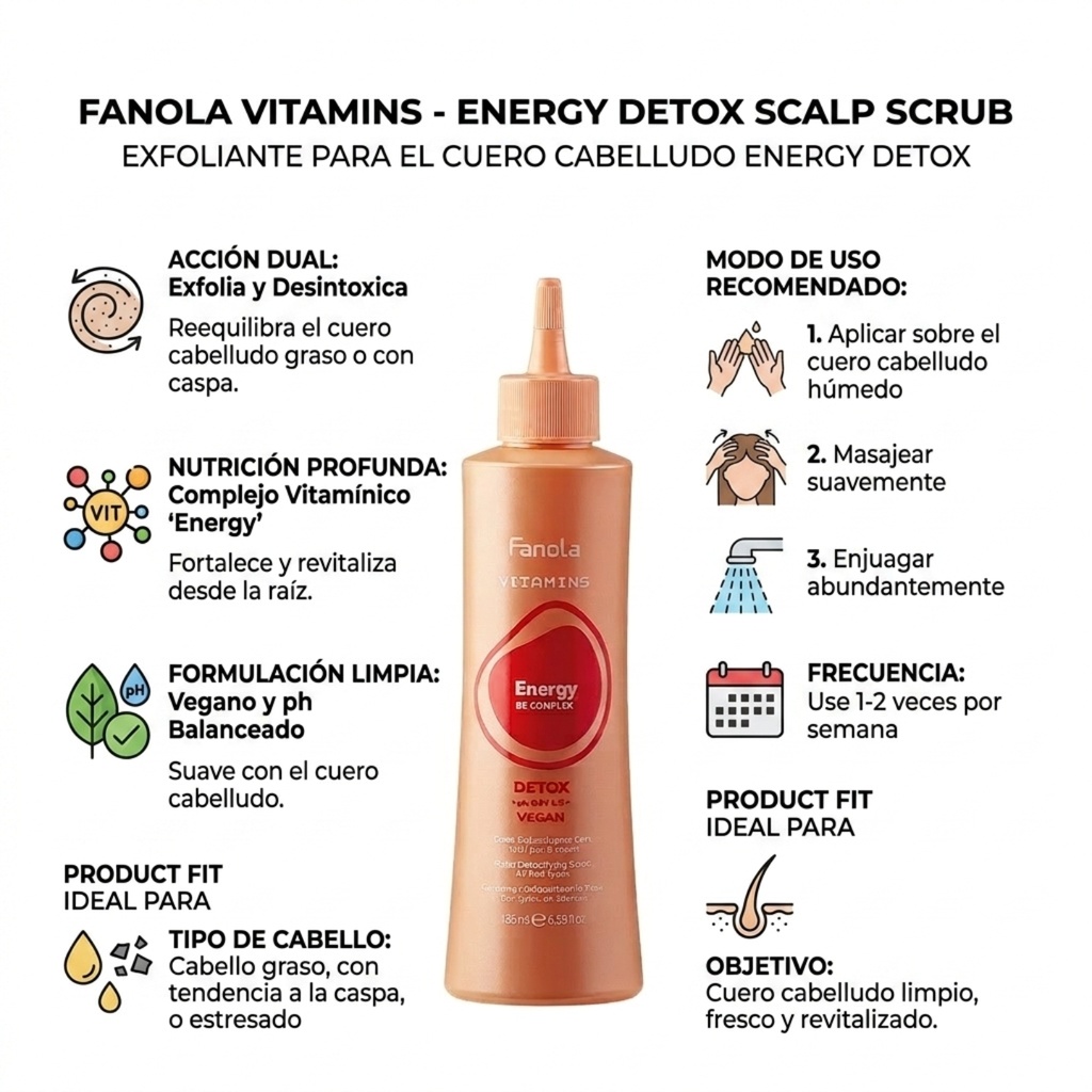 VITAMINS ENERGY DETOX PRE SHAMPOO 195ML