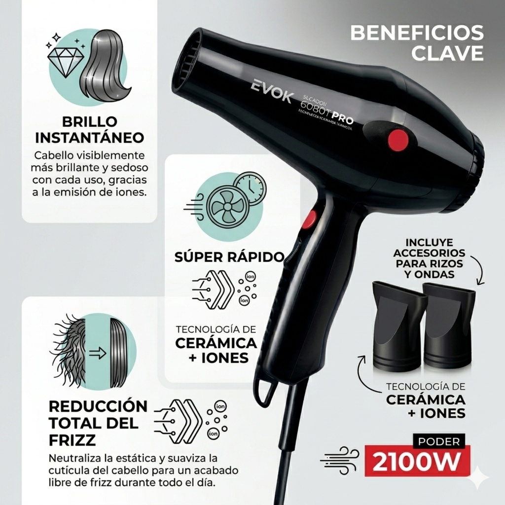 BLOWER CABELLO 2100 WATT  MOD 6080-T
