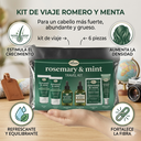 Rosemary Mint Hair Care Travel Kit 6-PC Set