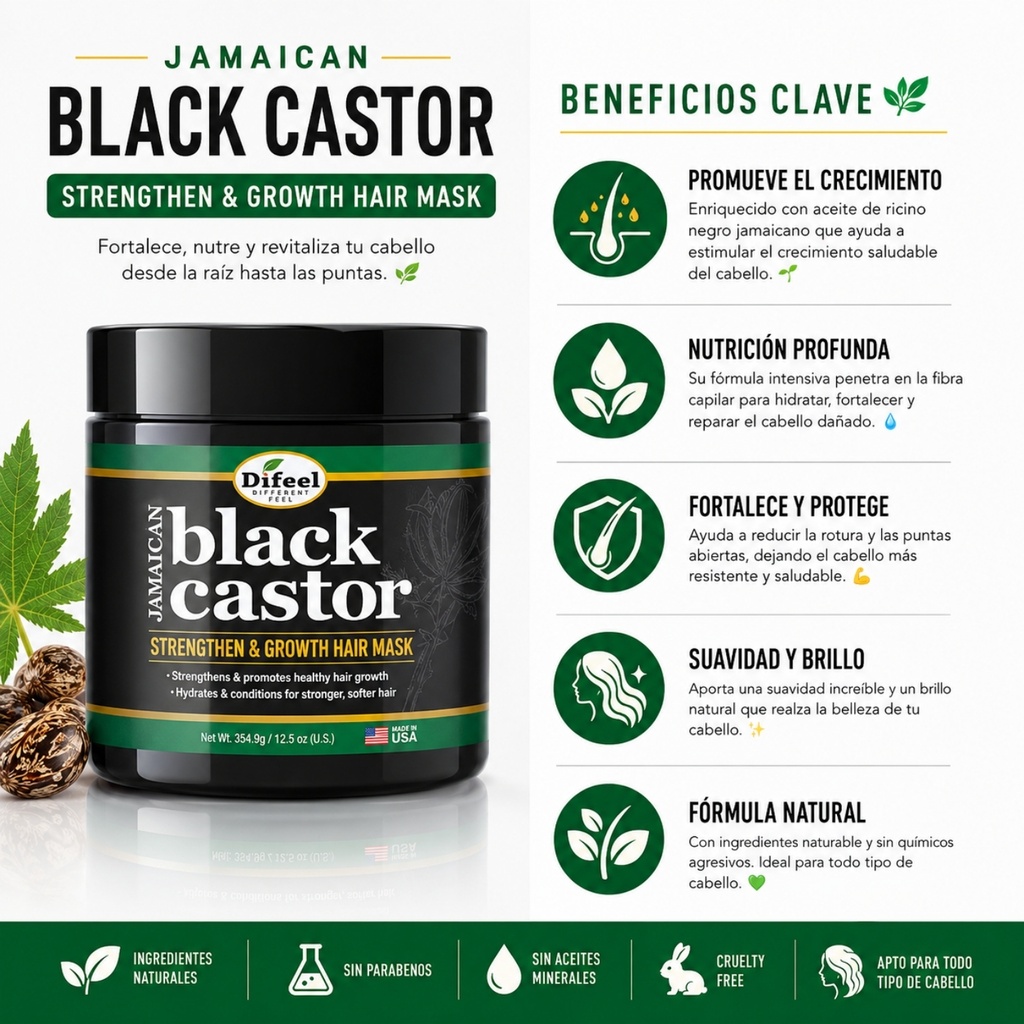 Jamaican Black Castor Mask 12 oz