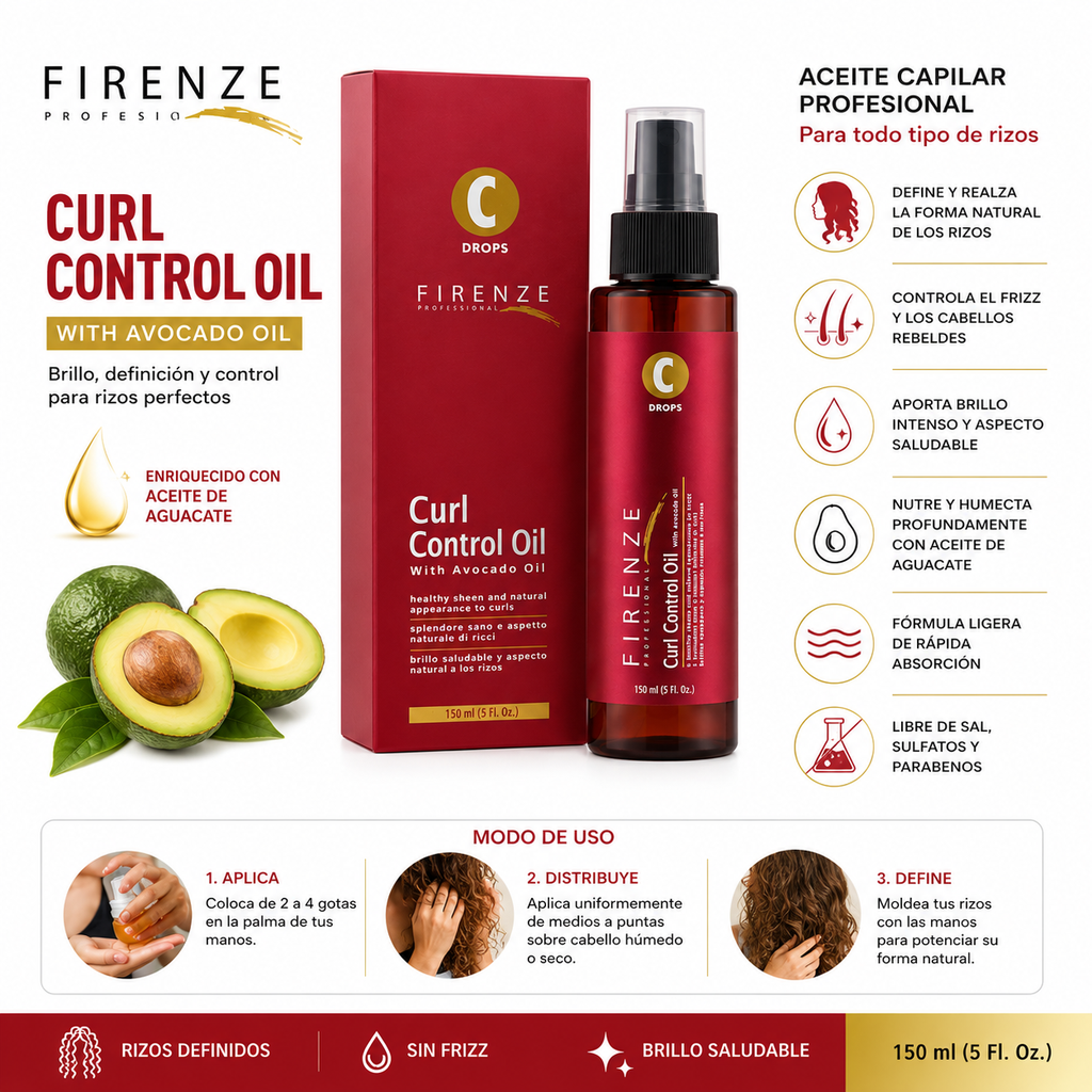 CURL ACEITE AVOCADO 5OZ