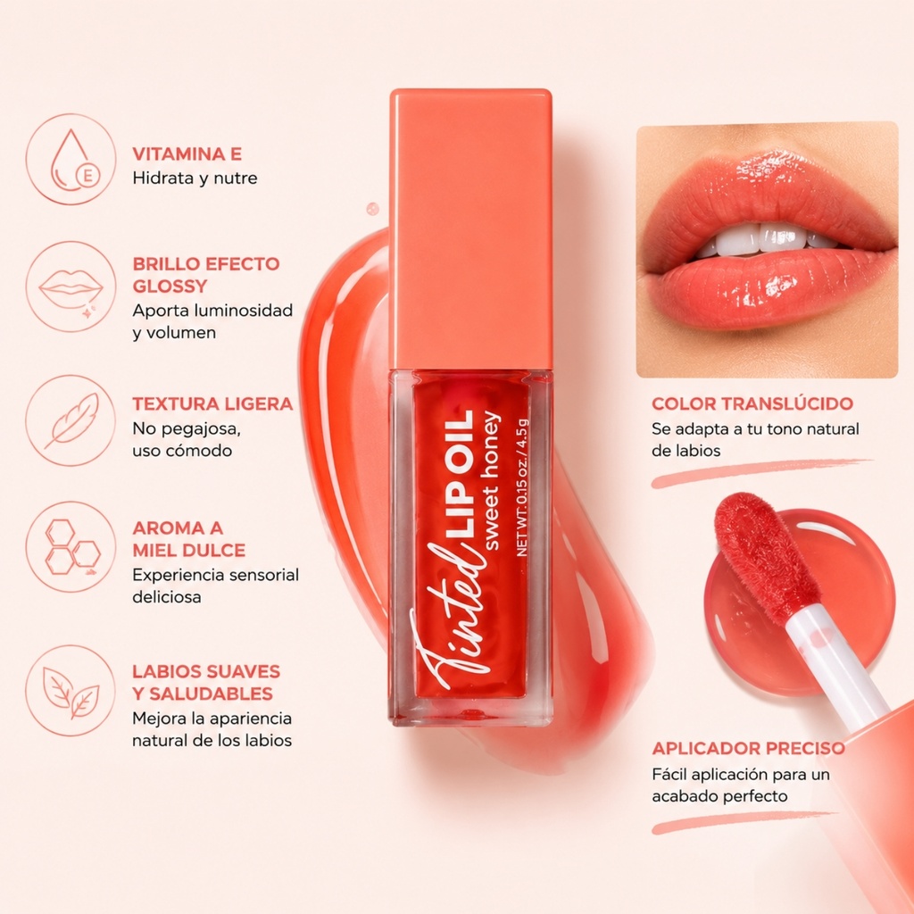 Tinted Lip Oil Sweet Honey