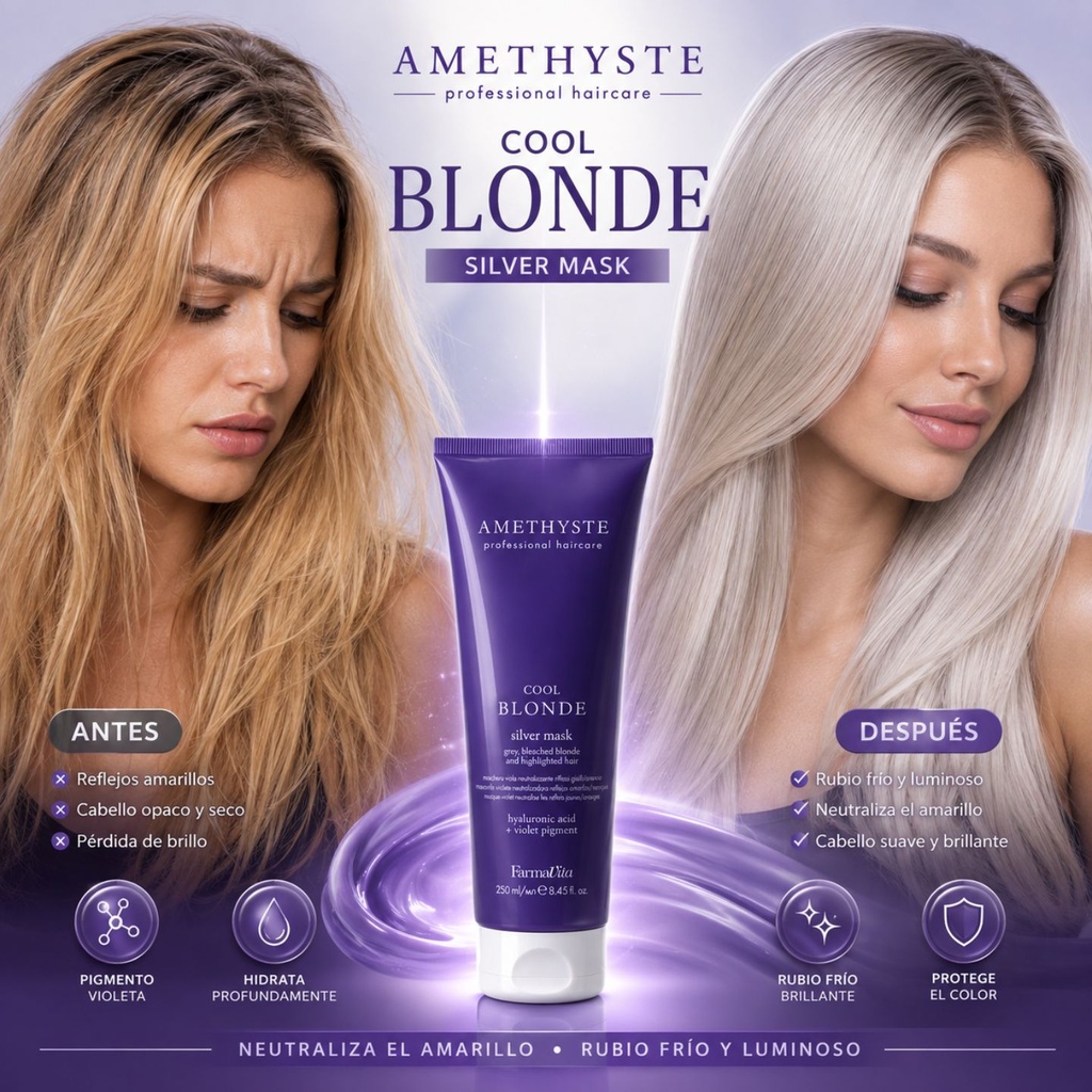 Amethyste Blonde Cool Silver Mask 250ml
