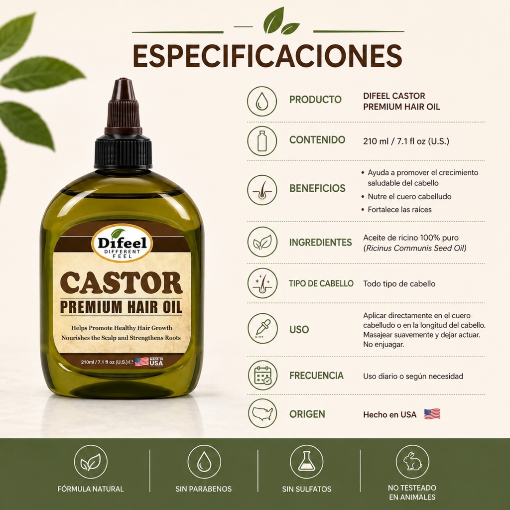 Castor Premium Hair 210ml