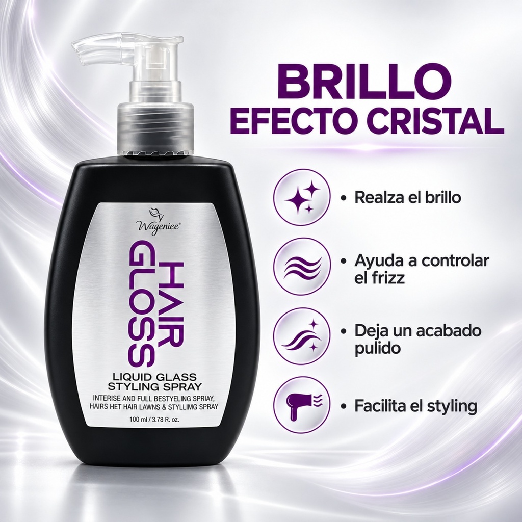 Hair Gloss Liquid Glass Styling Spray 8 oz.