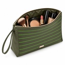 COSMETIQUERA GRANDE CON RAYAS VERDES
