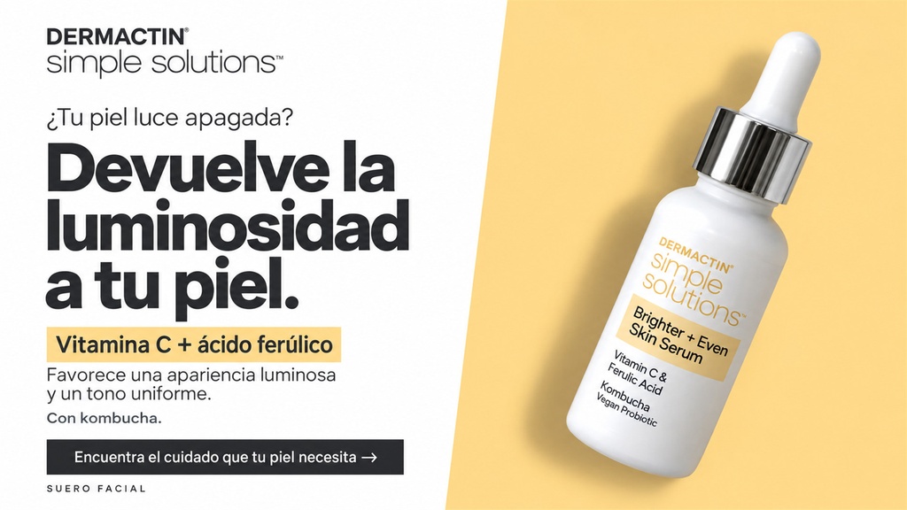 Simple Solutions Suero Luminosa y Uniforme Vitamina C 30 Ml