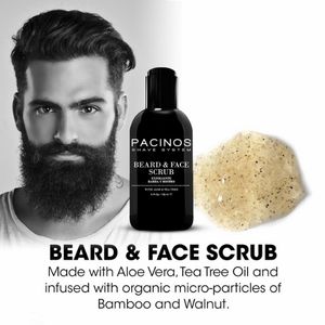 Pacinos Beard & Face Scrub Cleanser 4oz