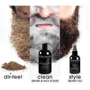 Pacinos Beard & Face Scrub Cleanser 4oz