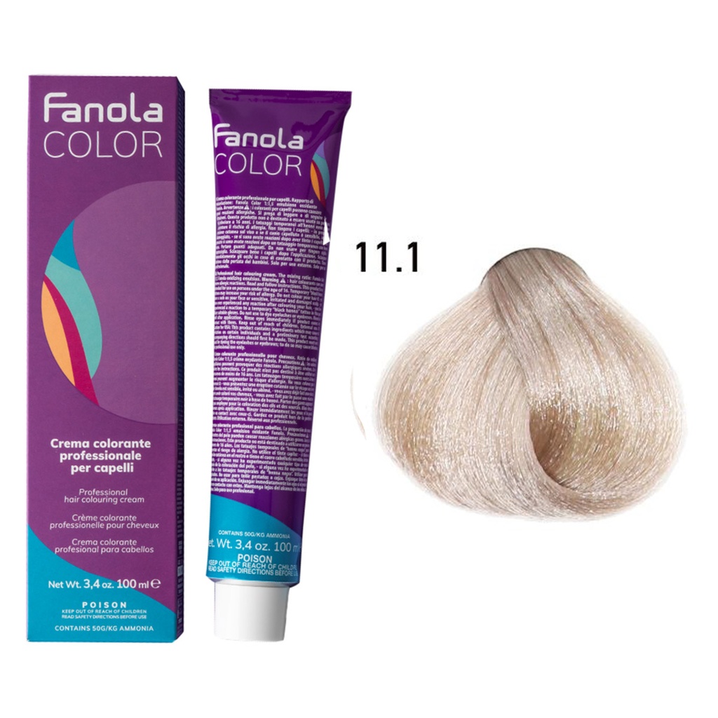 TINTE FANOLA 11.1 100ML CENIZO