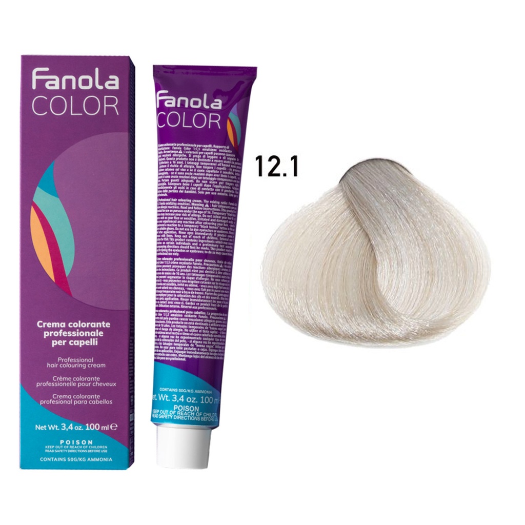 TINTE FANOLA 12.1 100ML CENIZO