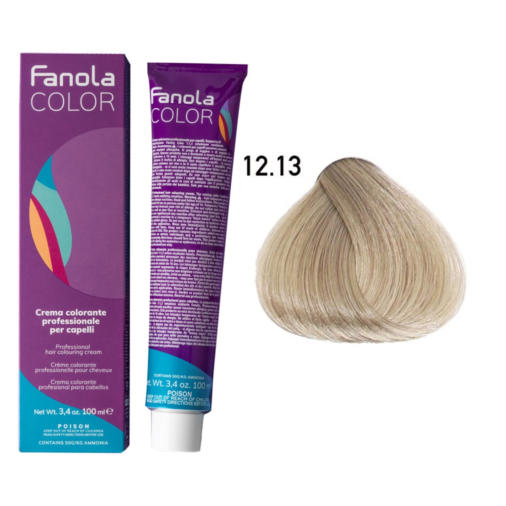 TINTE FANOLA 12.13 100ML CENIZA DORADO