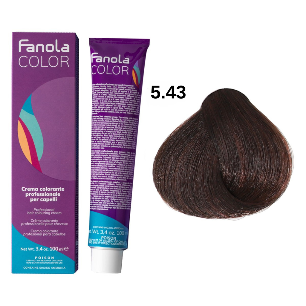 TINTE FANOLA 5.43 100ML COBRIZO DORADO