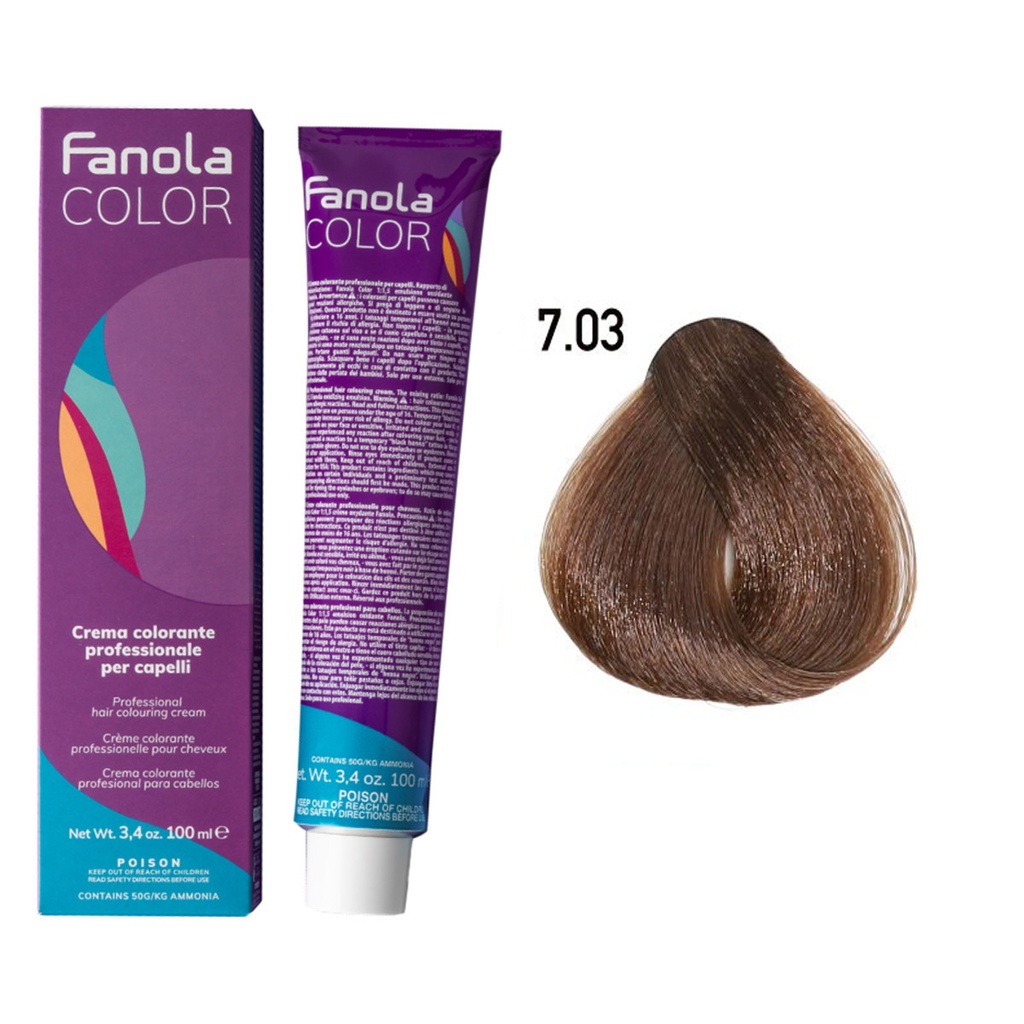 TINTE FANOLA 7.03 100ML NATURAL DORADO