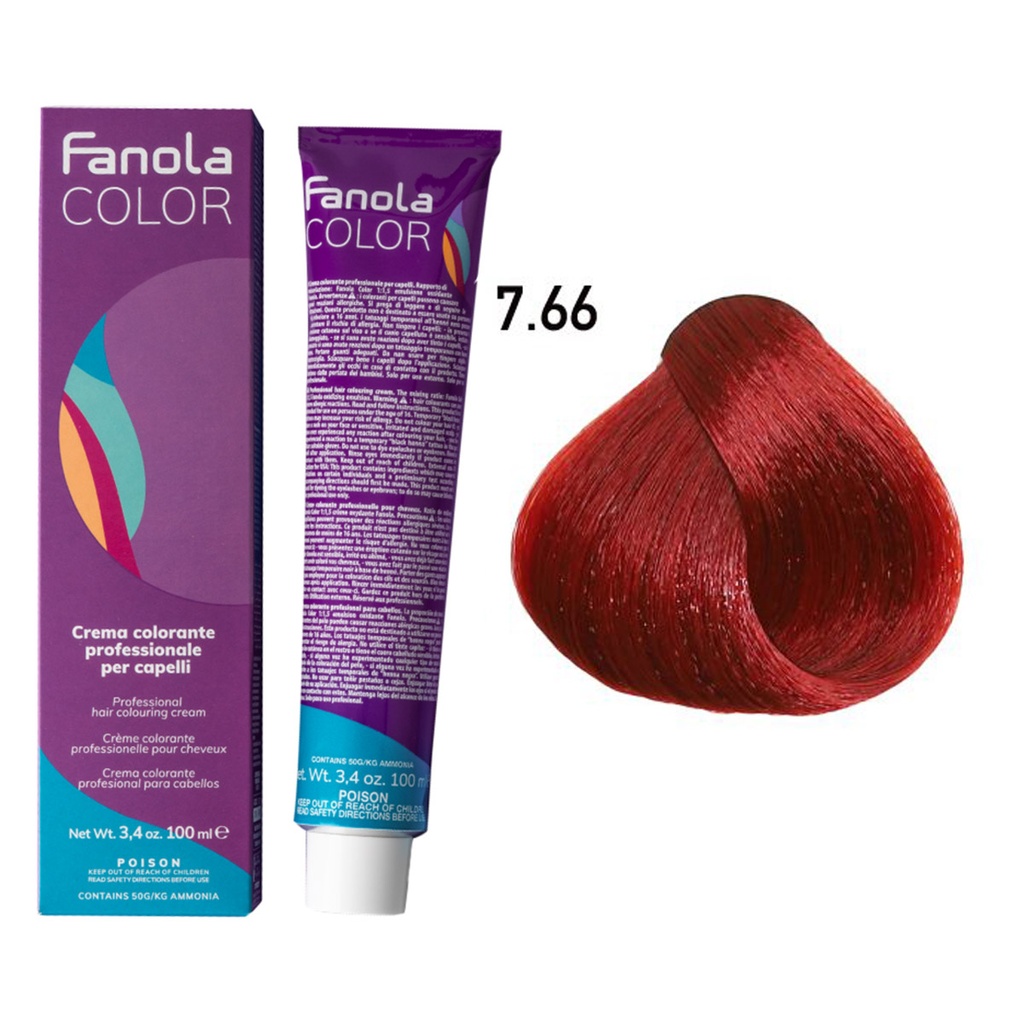 TINTE FANOLA 7.66 100ML ROJOS INTENSO