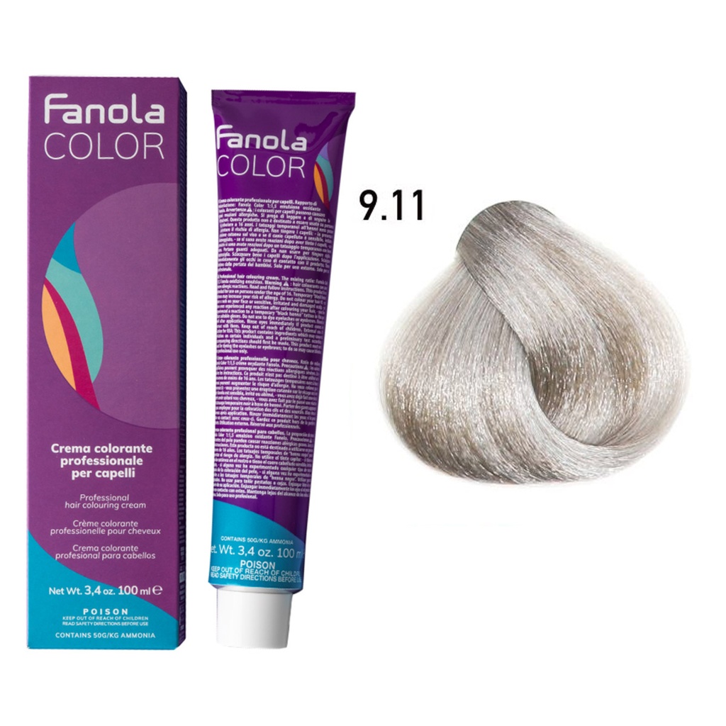 TINTE FANOLA 9.11 100ML CENIZA INTENSO
