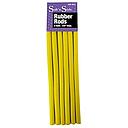 SOFT N STYLE RUBBER RODS LONG YELLOW 3/16 6BG