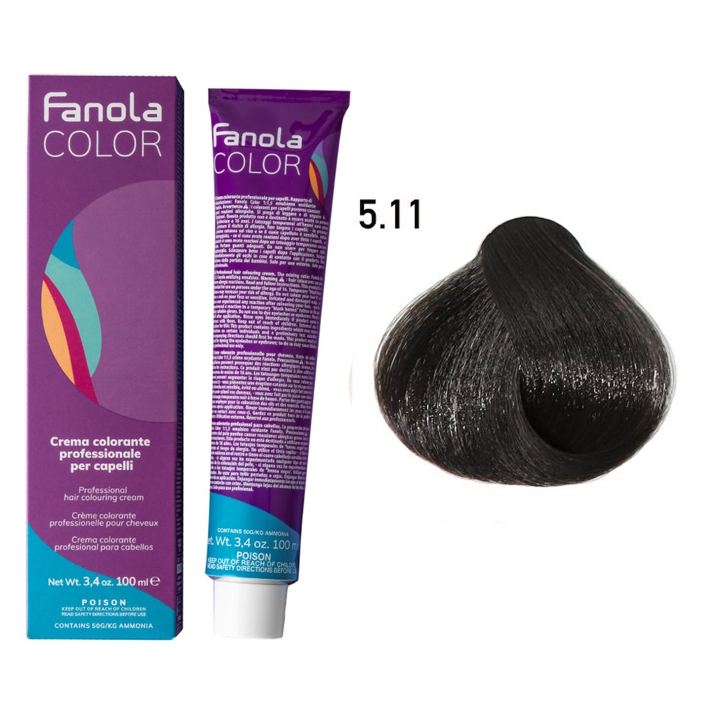 TINTE FANOLA 5.11 100ML CENIZA INTENSO