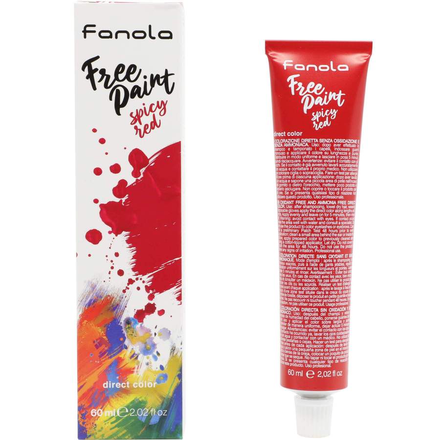 TINTE FANOLA FREE PAINT SPICY RED 60ML
