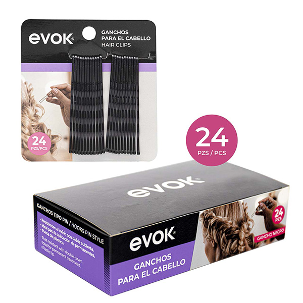 GANCHO P/CABELLO BOX 24 BLISTER X 24
