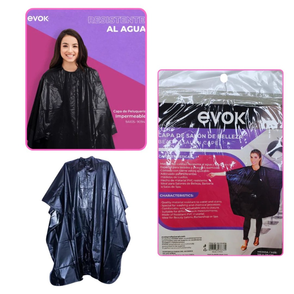 CAPA PLASTICA PELUQUERIA 120X135 MOD 9094
