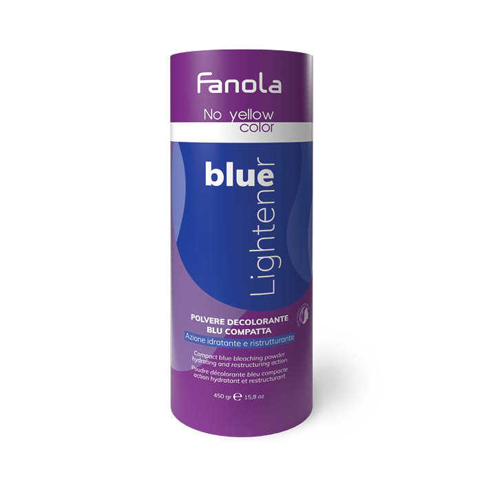 NO YELLOW COLOR BLUE LIGHTENER POUDRE DÉCOLORANTE BLEU COMPACTE ACTION HYDRATANT ET RESTRUCTURANT 450 GR