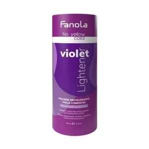 NO YELLOW COLOR VIOLET LIGHTENER POLVO DECOLORANTE COMPACTO VIOLETA ACCIÓN ANTI- BRASSINESS 450 GR