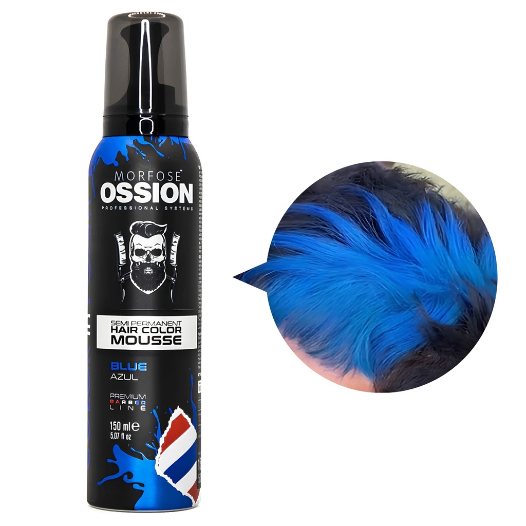 HAIR COLOR MOUSSE BLUE 150ML