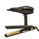 BaBylissPRO® PACK Plancha 4091 Nano Titanium + BLOWER 2000 WATT BLACK GOLD