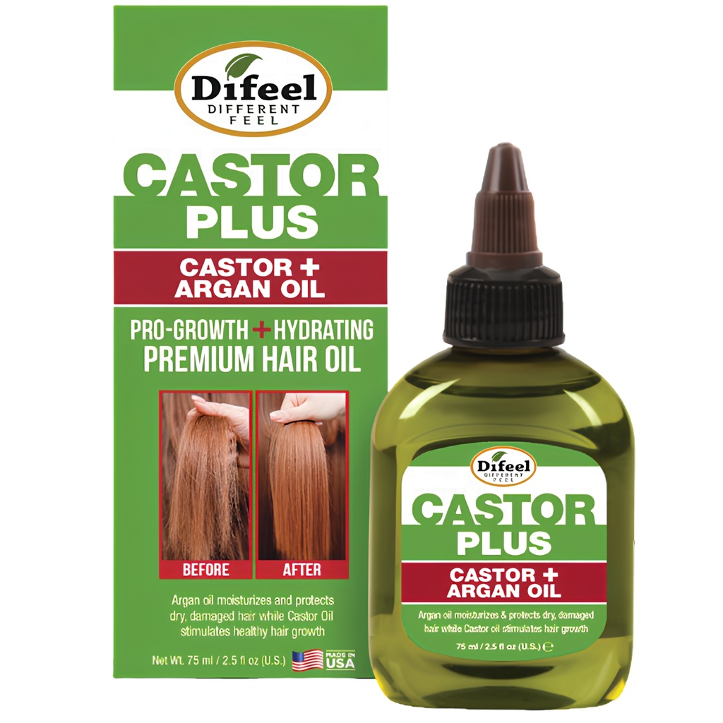 Castor Plus Hair Oil Argan 2.5oz