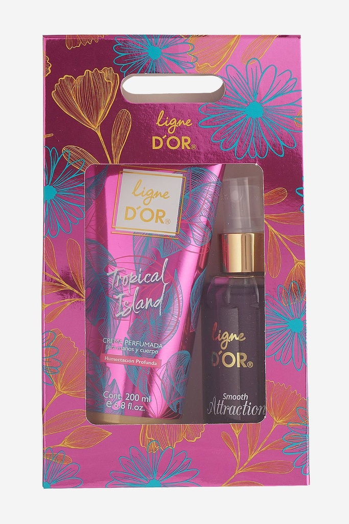 ESTUCHE CREMA X 200 ML + SMOOTH ATTRACTION X 120 ML LIGNE DOR