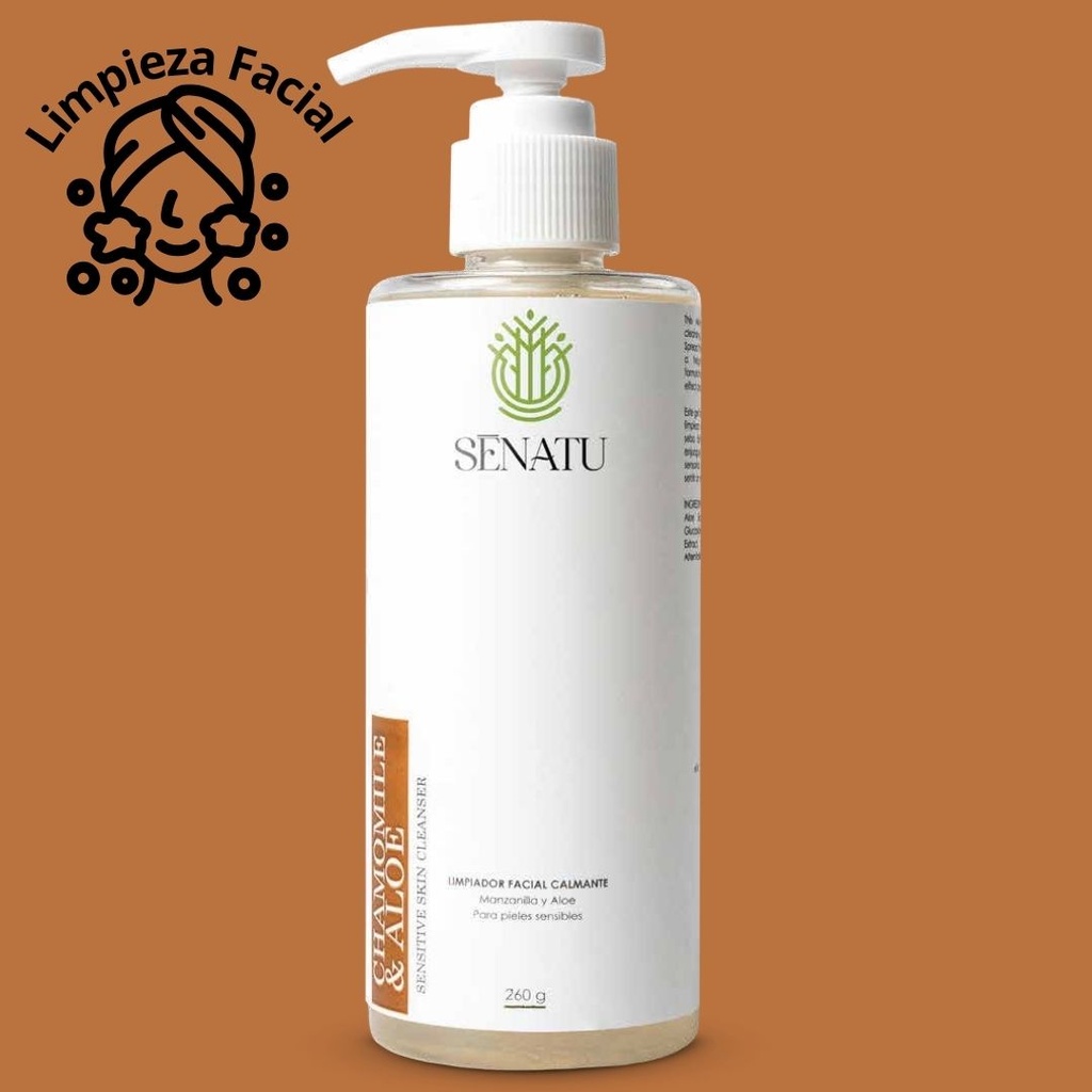 JABÓN FACIAL CAMOMILA Y ALOE  (PIELES MADURAS) (260 g)