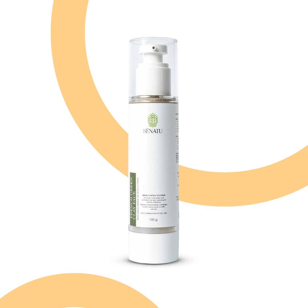 MASCARILLA FACIAL  ARCILLA VERDE FRANCESA (SEBO CONTROL) (100 g)