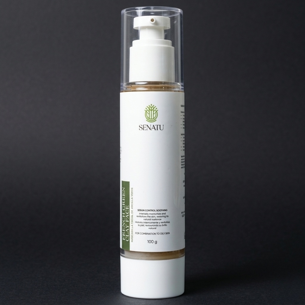 Mascarilla Facial Arcilla Verde Francesa contro Grasa