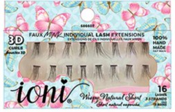 Ioni Pestaña 3D Indi-LASH 16 Wispy Natural Short (6~11 mm)