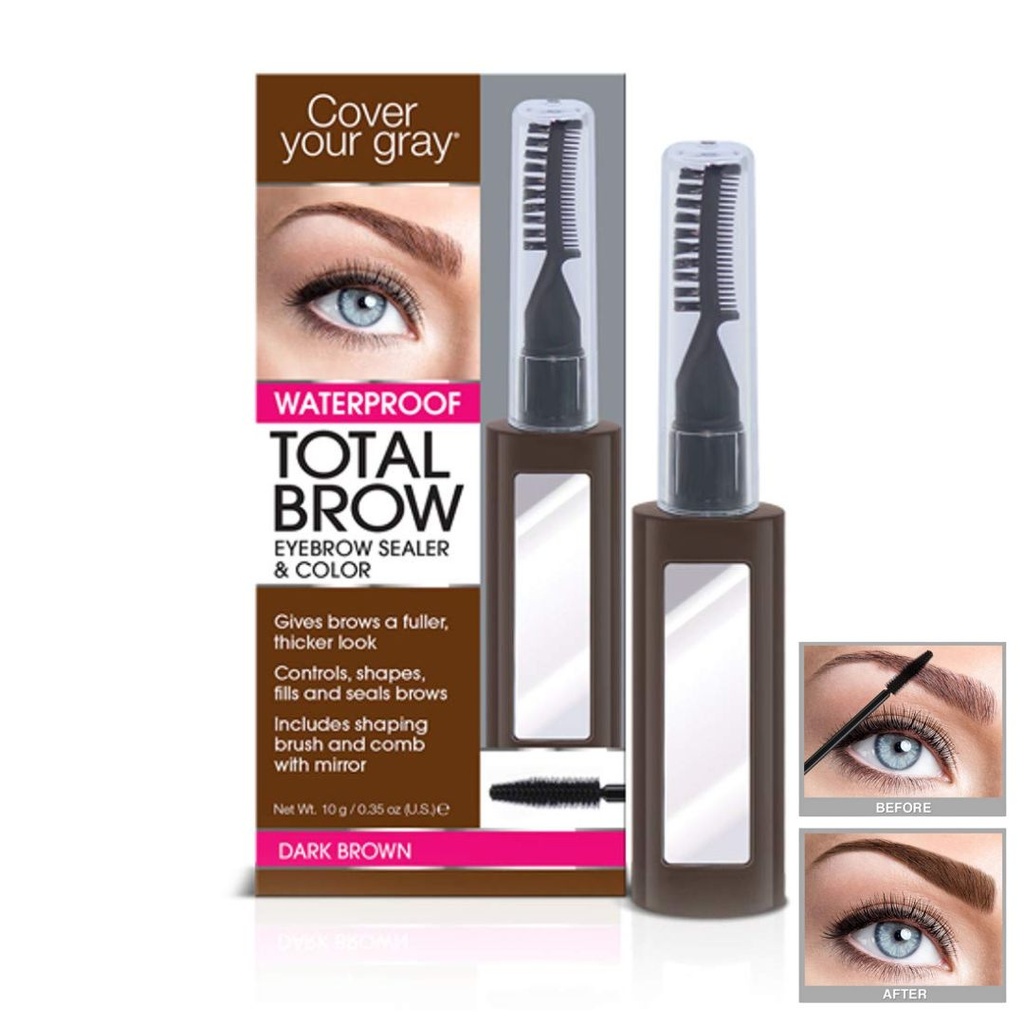 Total Brow Eyebrow Sealer & Color- Dark Brown 10gr.