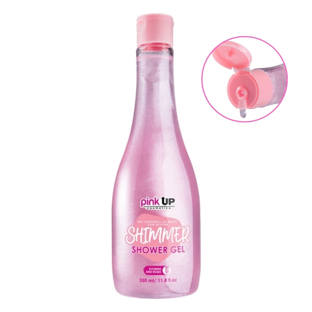 SHOWER GEL CON GLITTER FLOWERS AND ROSES 350ml