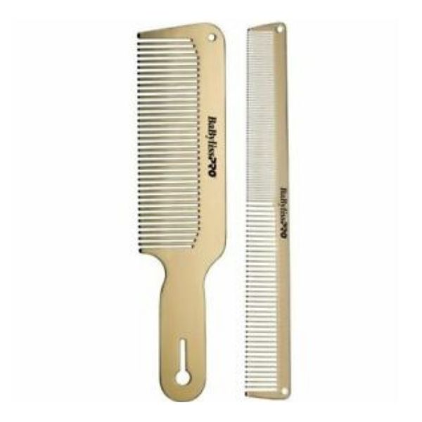 [BCOMBSET2G] Barberology® Comb GOLDFX Metal