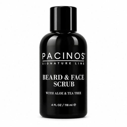 [P0701] Pacinos Beard & Face Scrub Cleanser 4oz