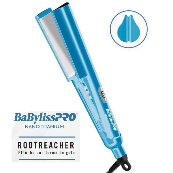 [BNT002TUX] BaBylissPRO® Plancha Nano Titanium 1½´ ROOTREACHER BLUE