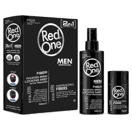 [RO7811] HAIR BUILDING FIBER SET - BLACK